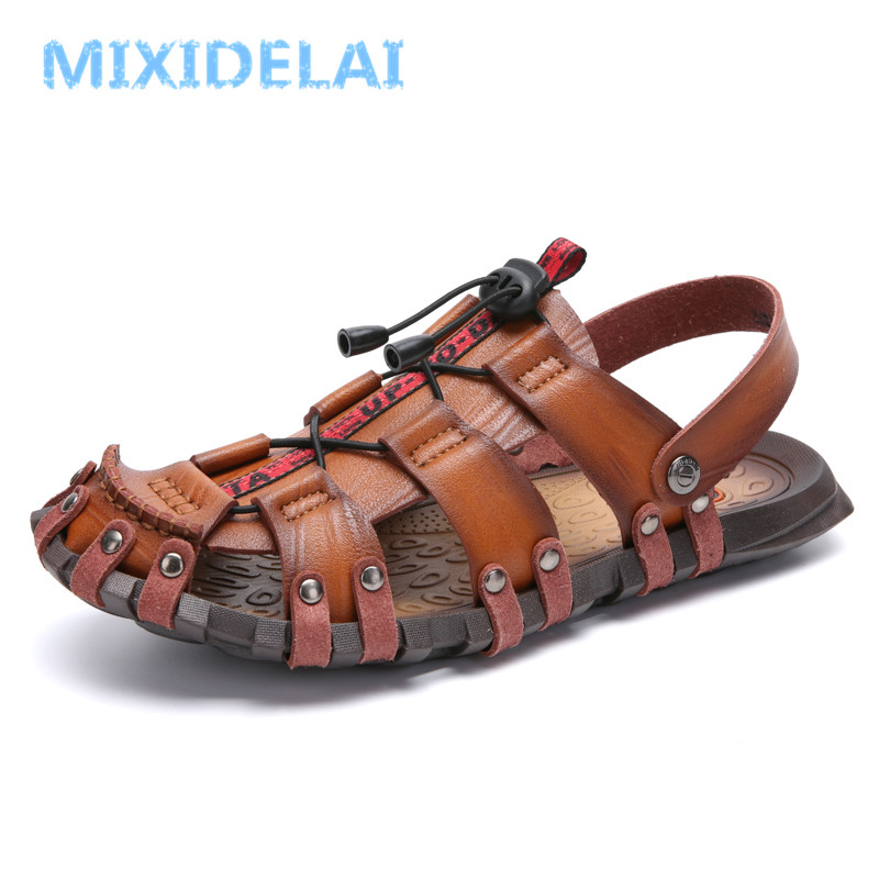 Men'S Shoes Clearance Sale - Miidelai-快適なメンズレザーサンダル,スリッパ,サマーシューズ,ビーチサンダル,新しいコレクション