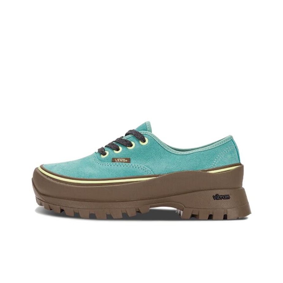 Men'S Shoes Vibram - Vans x Vibram 本革製通気性ローカットスケートボードシューズ ユニセックス ブルーグリーン