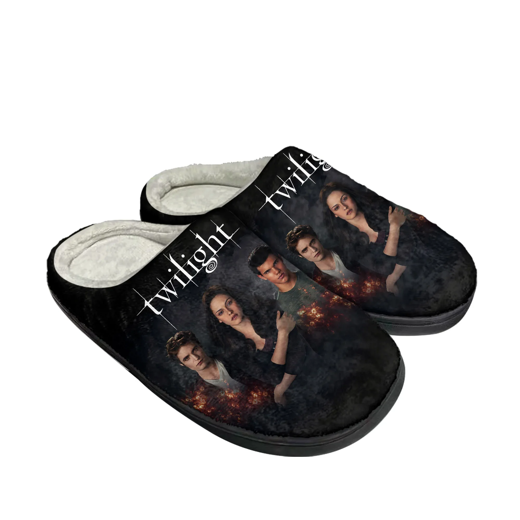 Men Shoes For Winter - トワイライトサーガ映画ホームコットンスリッパメンズレディースぬいぐるみ寝室カジュアル保温靴サーマルスリッパカスタマイズされた靴