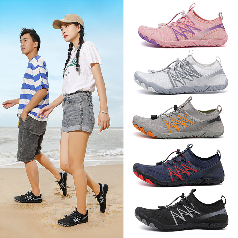 Men'S Shoes Vibram - 新しいウォーターシューズ レディースとメンズ 夏用裸足シューズ 速乾性アクアソックス ビーチ スイム