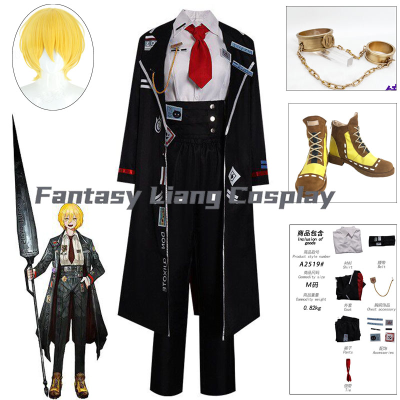 Men'S Shoes For Suits - ゲームリムバスカンパニードンキホーテコスプレ衣装ウィッグシューズフルセット制服衣装ハロウィンカーニバルパーティースーツ男性女性用