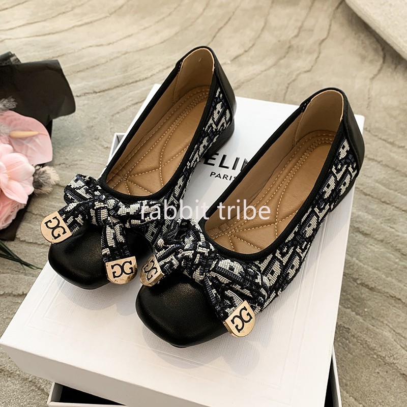 Men Shoes Size To Women - 快適なフランスのレディースシングルシューズ女性のセクシーなスタイルスクエアヘッド刺繍スカートローヒール小さな香り豆の靴
