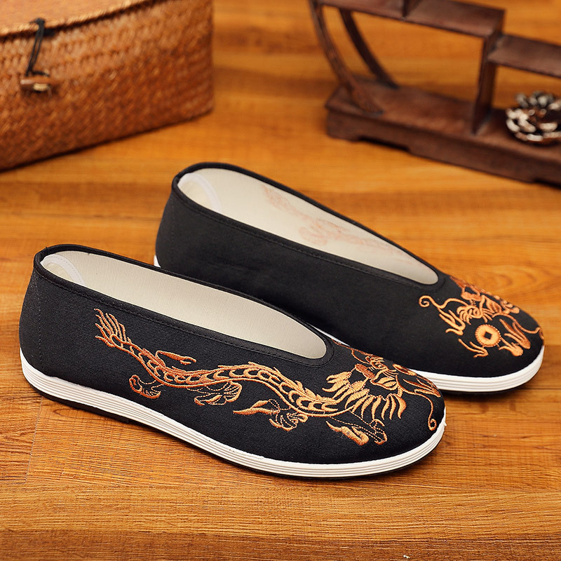 Men'S Shoes Yellow And Black - ヴィンテージのメンズシューズ,風通しの良い刺flのあるカジュアルシューズ,黄色と黒の色,中国のフラット