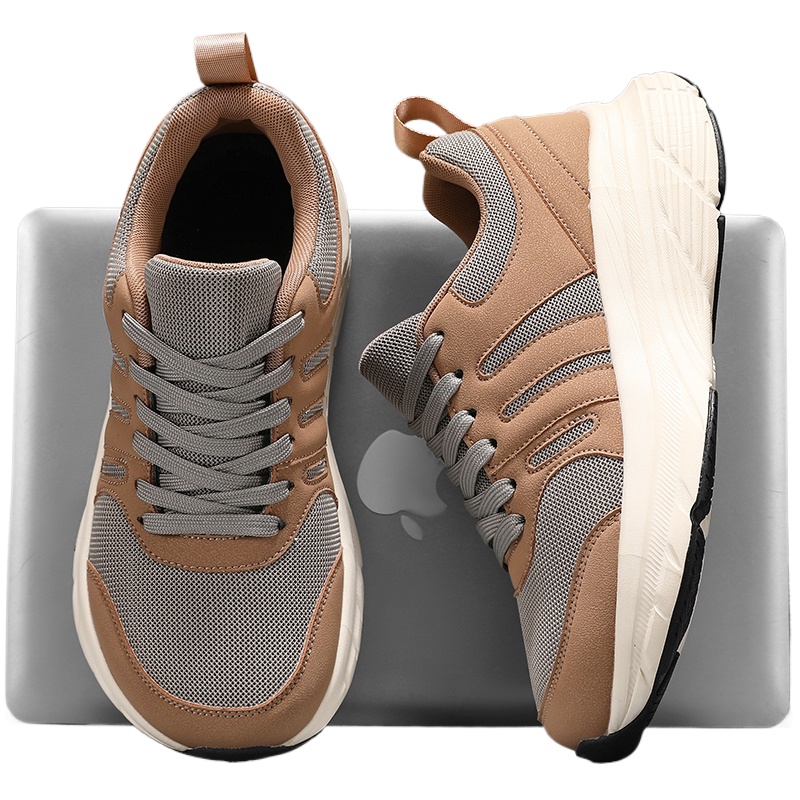 Men'S Shoes For Wide Feet - メンズワイドトゥボックススニーカー 秋冬 ビッグサイズ 39-48 通気性メッシュ カジュアルシューズ