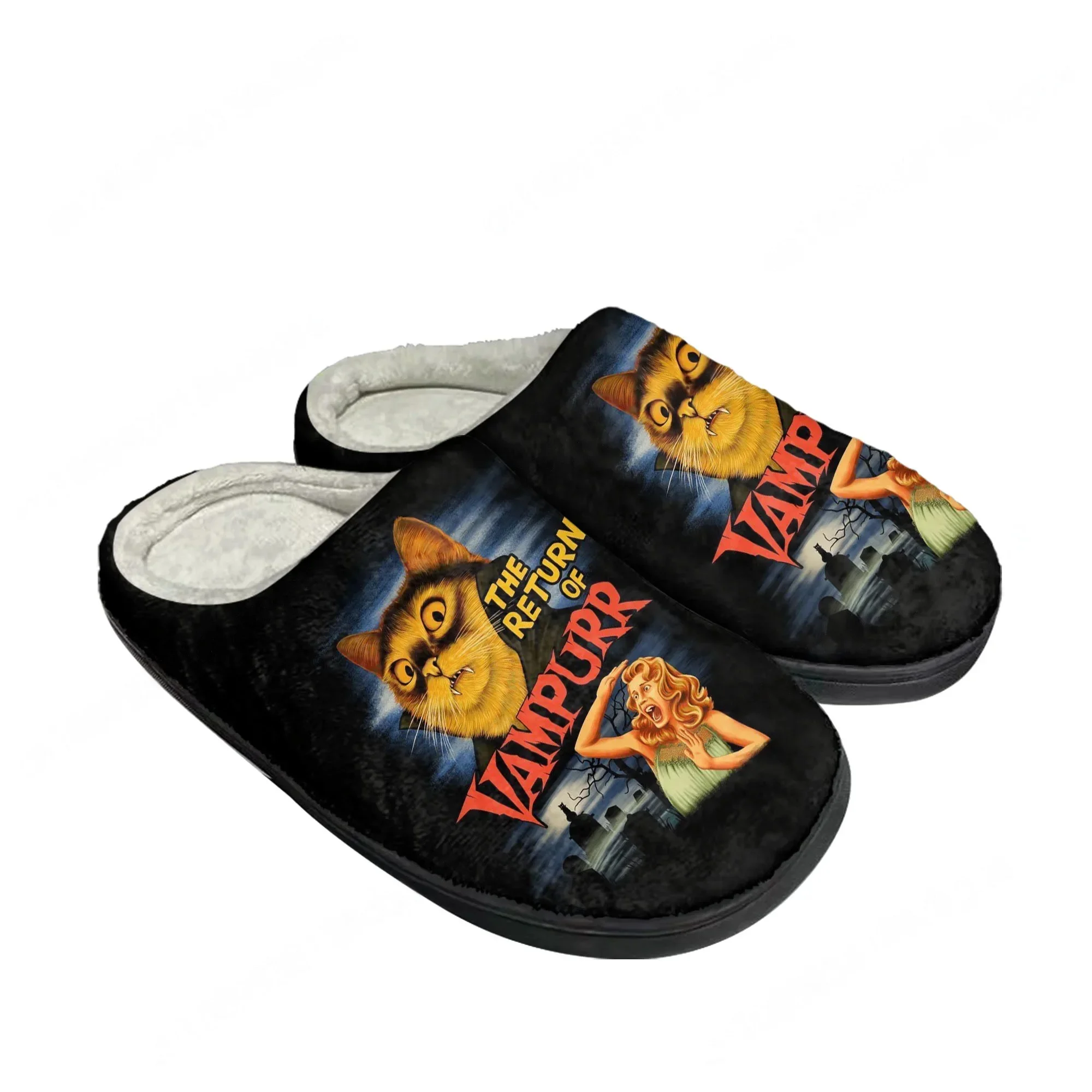 Men Shoes For Winter - 猫ヴァンパイアシューズ綿スリッパ猫ヴァンプールの帰還メンズレディースティーンエイジャー最新寝室用ぬいぐるみ室内暖かい靴スリッパ