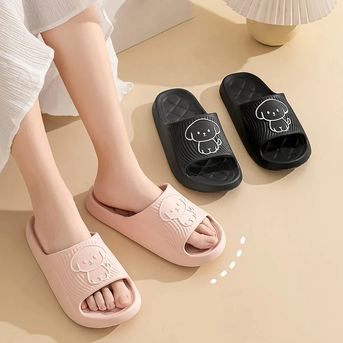 かわいいカートンスリッパ、バスルームスリッパ、クラウドクッシ - Men'S Shoes For Summer のレビューと価格