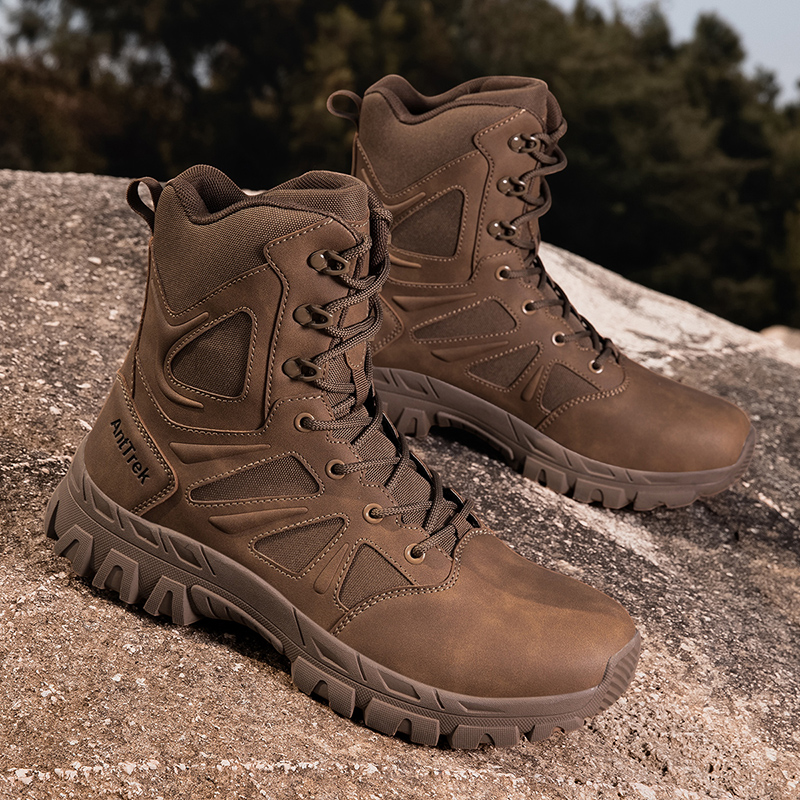男性軍ブーツ防水安全作業男性戦術ブーツ迅速な応答登山ハイキン - Men'S Shoes Hiking のレビューと価格