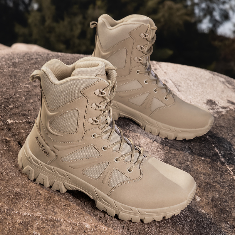 男性軍ブーツ防水安全作業男性戦術ブーツ迅速な応答登山ハイキン - Men'S Shoes Hiking のレビューと価格