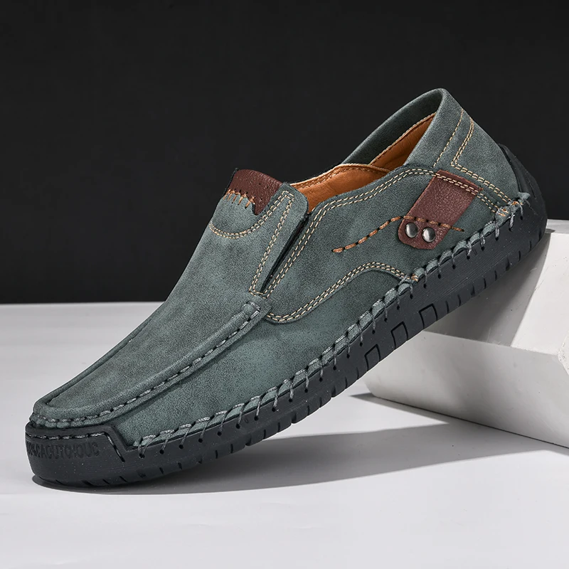 メンズカジュアルモカシン,快適なスリッポンモカシン,手作りの - Men'S Shoes Clearance Sale のレビューと価格