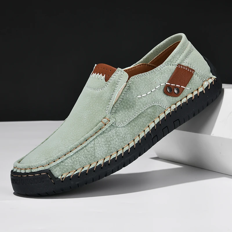 メンズカジュアルモカシン,快適なスリッポンモカシン,手作りの - Men'S Shoes Clearance Sale のレビューと価格