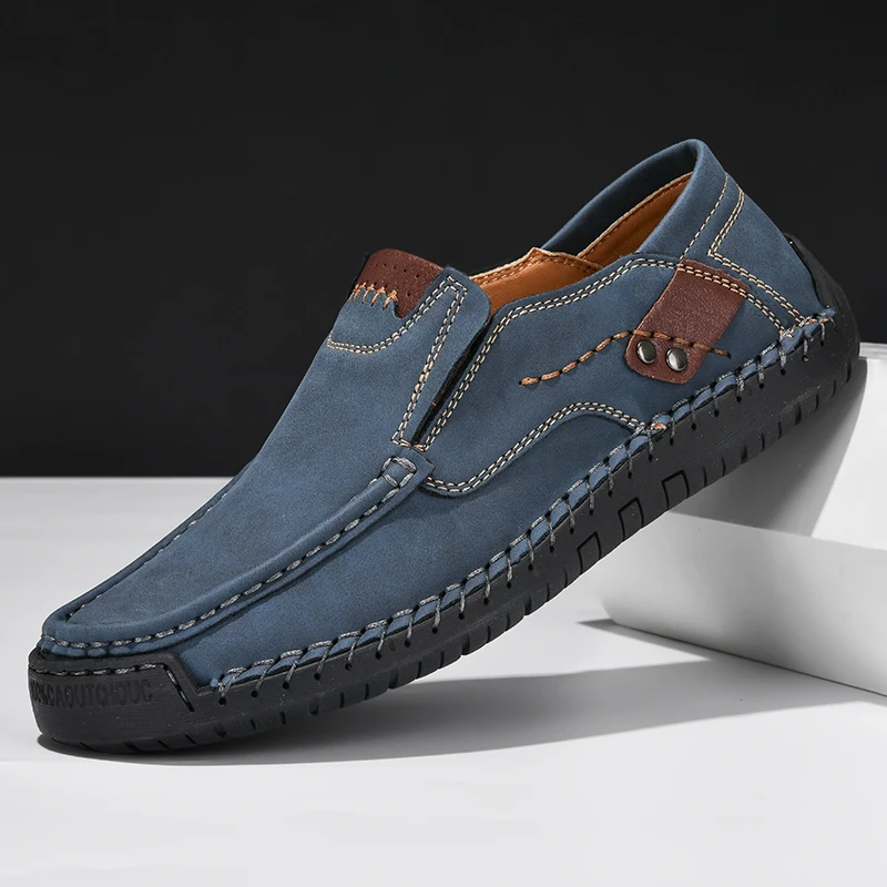 メンズカジュアルモカシン,快適なスリッポンモカシン,手作りの - Men'S Shoes Clearance Sale のレビューと価格
