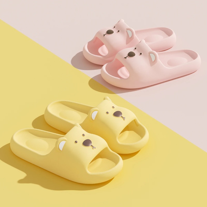ユニセックスEVAベアーカートゥーンホームスリッパ、ソフトで - Men'S Shoes For Summer のレビューと価格