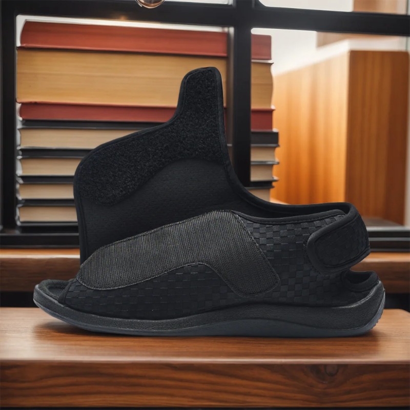 女性男性糖尿病患者用スリッパ、幅広糖尿病患者用シューズ、調節 - Men'S Shoes For Wide Feet のレビューと価格