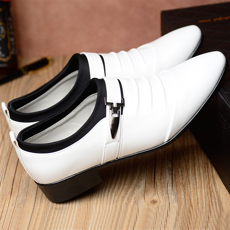 男性用のクラシックでカジュアルなビジネスシューズ,白いドレス - Men'S Shoes Clearance Sale のレビューと価格