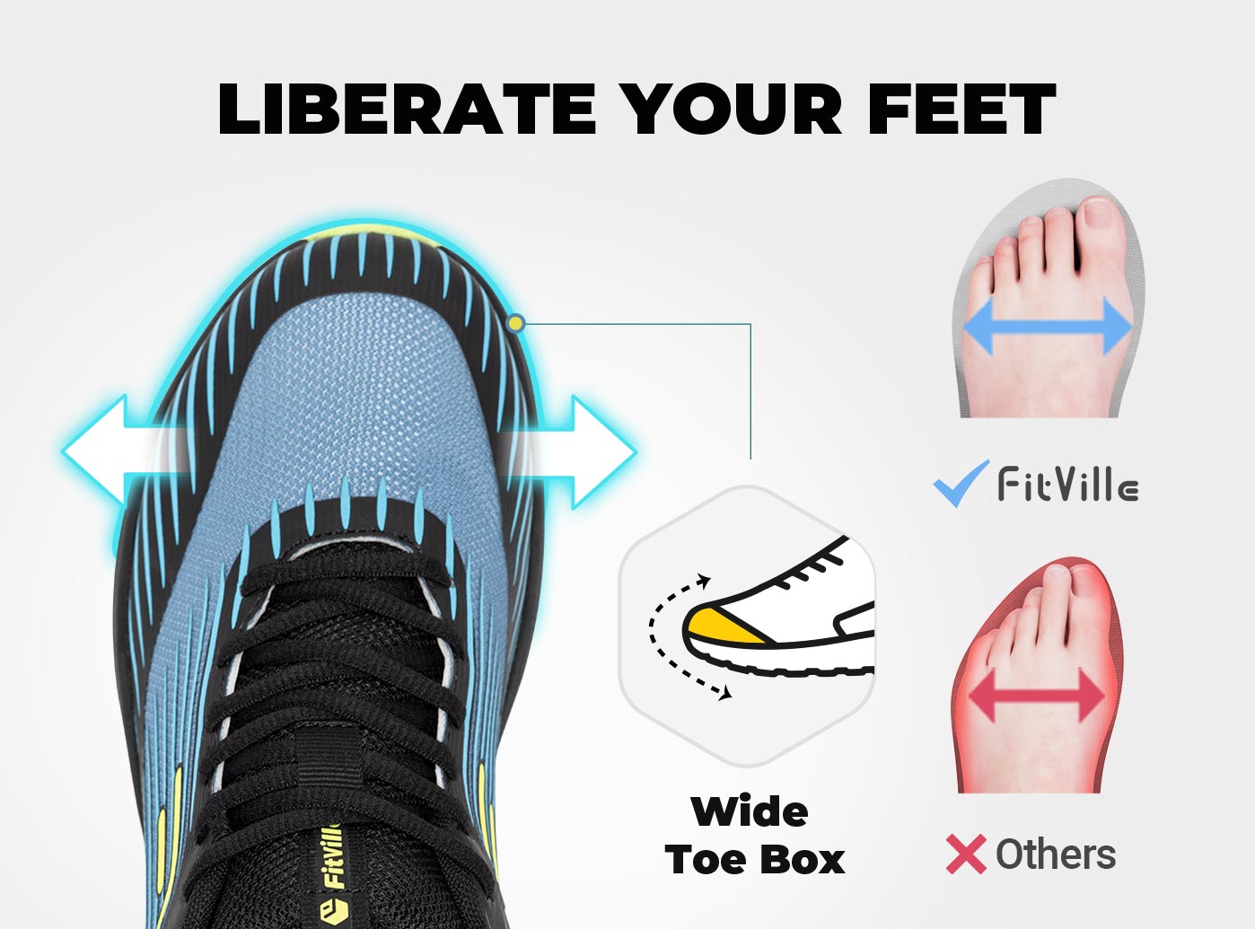 FitVille メンズ トレイル ランニング シューズ ア - Men'S Shoes For Wide Feet のレビューと価格