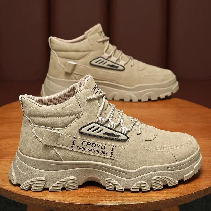 アンクルブーツメンズシューズ春ハイカット防水滑り止め作業安全 - Men'S Shoes Hiking のレビューと価格