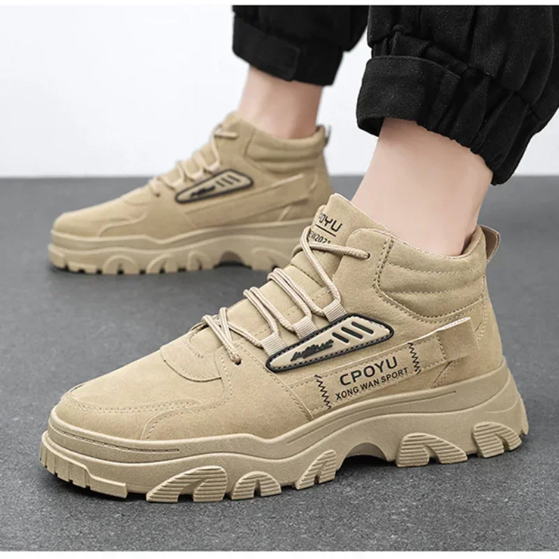 アンクルブーツメンズシューズ春ハイカット防水滑り止め作業安全 - Men'S Shoes Hiking のレビューと価格