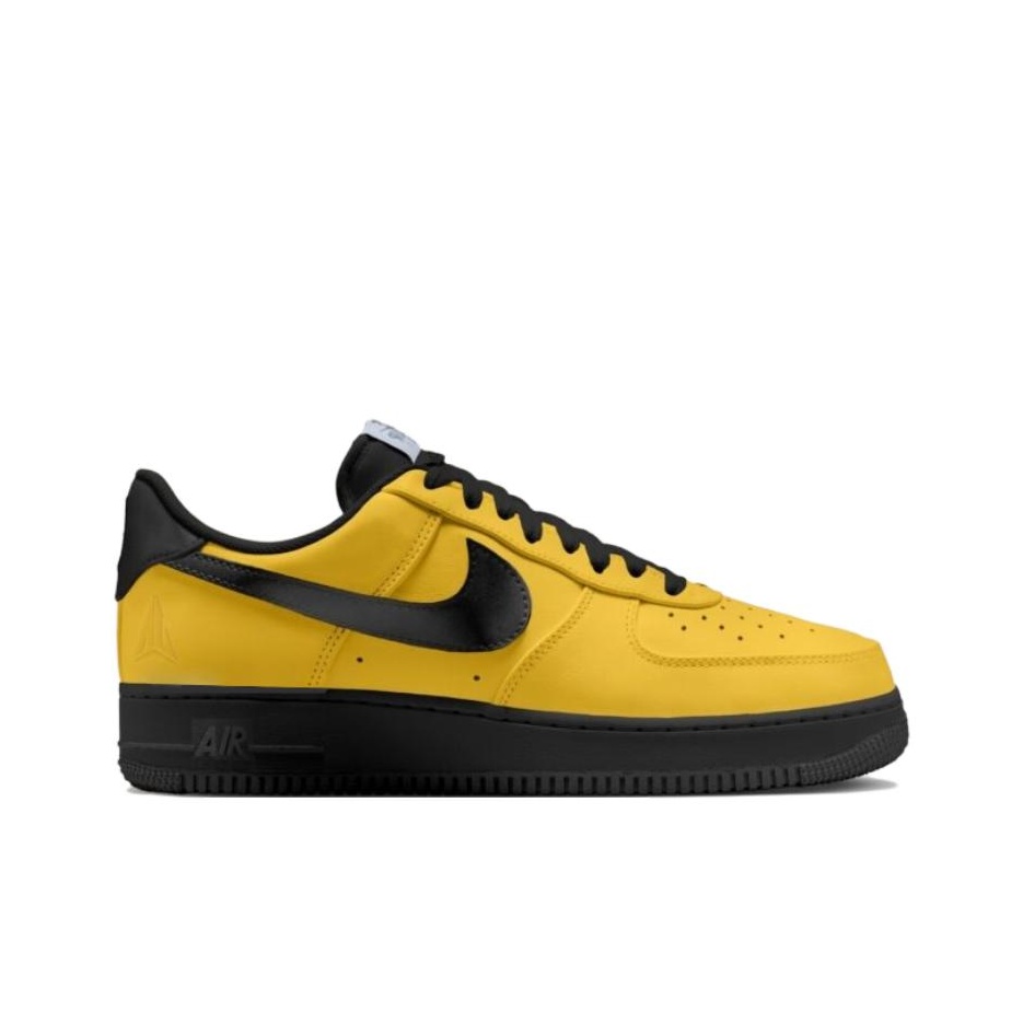 ナイキ エアフォース1 耐摩耗性ロートップスケートボードシュ - Men'S Shoes Yellow And Black のレビューと価格