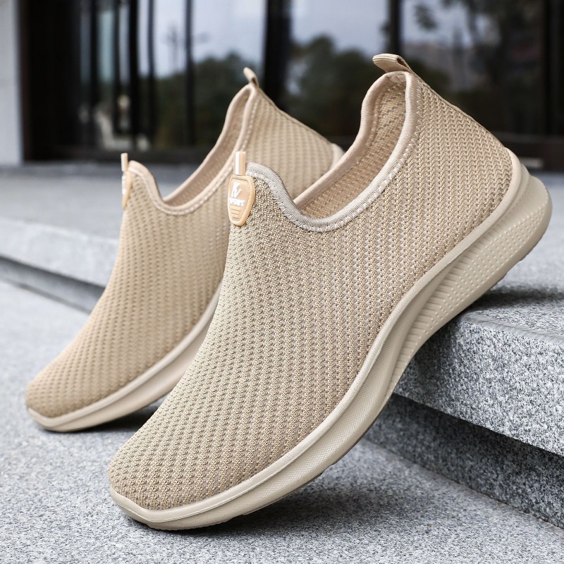 メンズ超軽量通気性メッシュスリッポンシューズ、クラウドソフト - Men'S Shoes For Wide Feet のレビューと価格