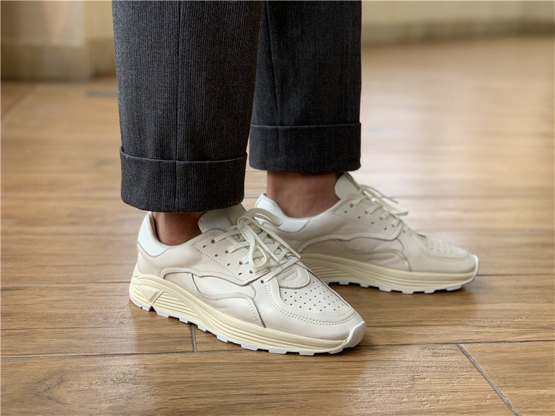 ラウンドトゥ レースアップ カジュアル ホワイト 厚底 メン - Men'S Shoes For Suits のレビューと価格