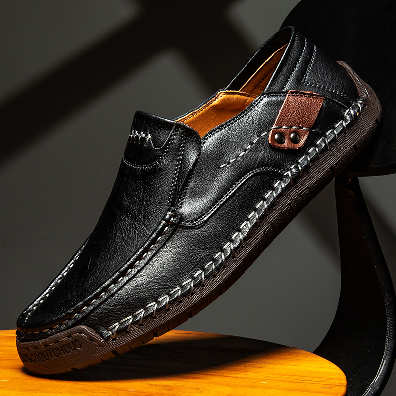 手作り革メンズシューズカジュアル快適な男性ローファースリップ - Men'S Shoes Clearance Sale のレビューと価格