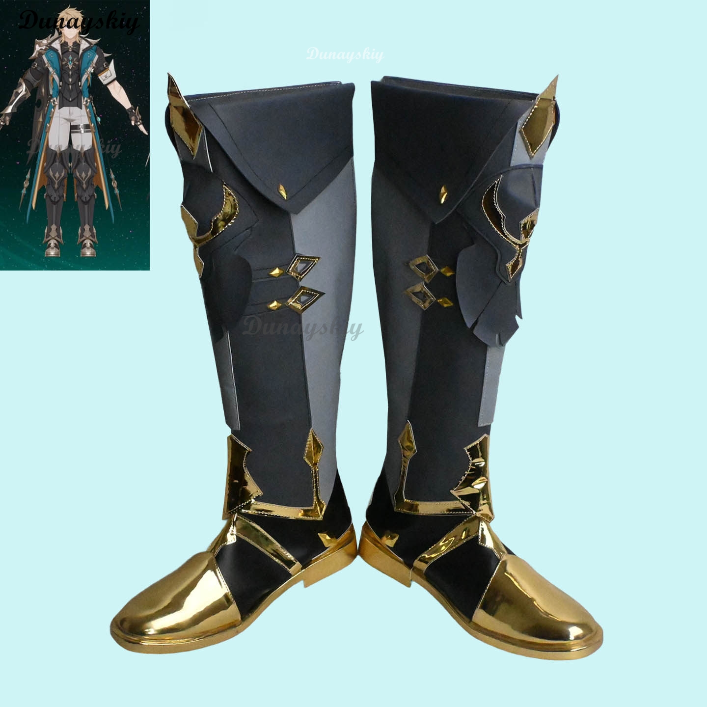 ヴァルカ・バレウカ コスプレブーツ 原神インパクト ファルカ - Men'S Shoes For Suits のレビューと価格