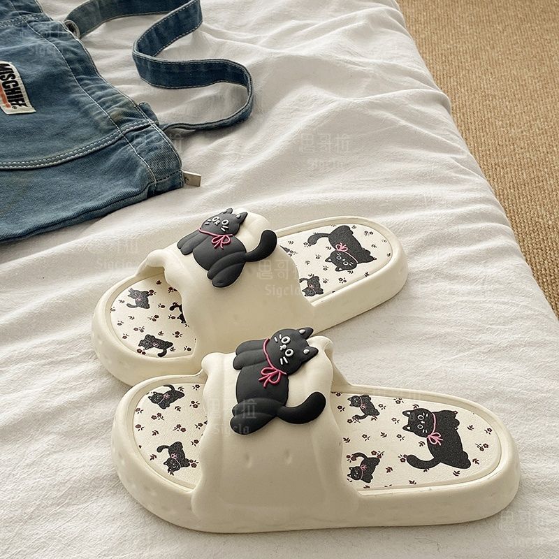 Printting かわいいクマの女性スリッパ夏屋内ソフト漫 - Men'S Shoes For Summer のレビューと価格