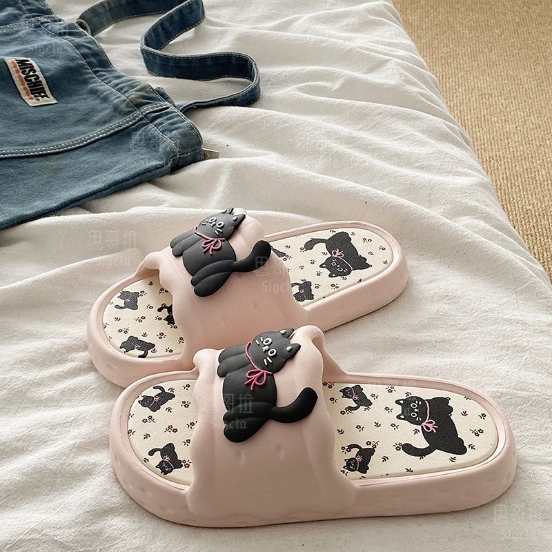 Printting かわいいクマの女性スリッパ夏屋内ソフト漫 - Men'S Shoes For Summer のレビューと価格