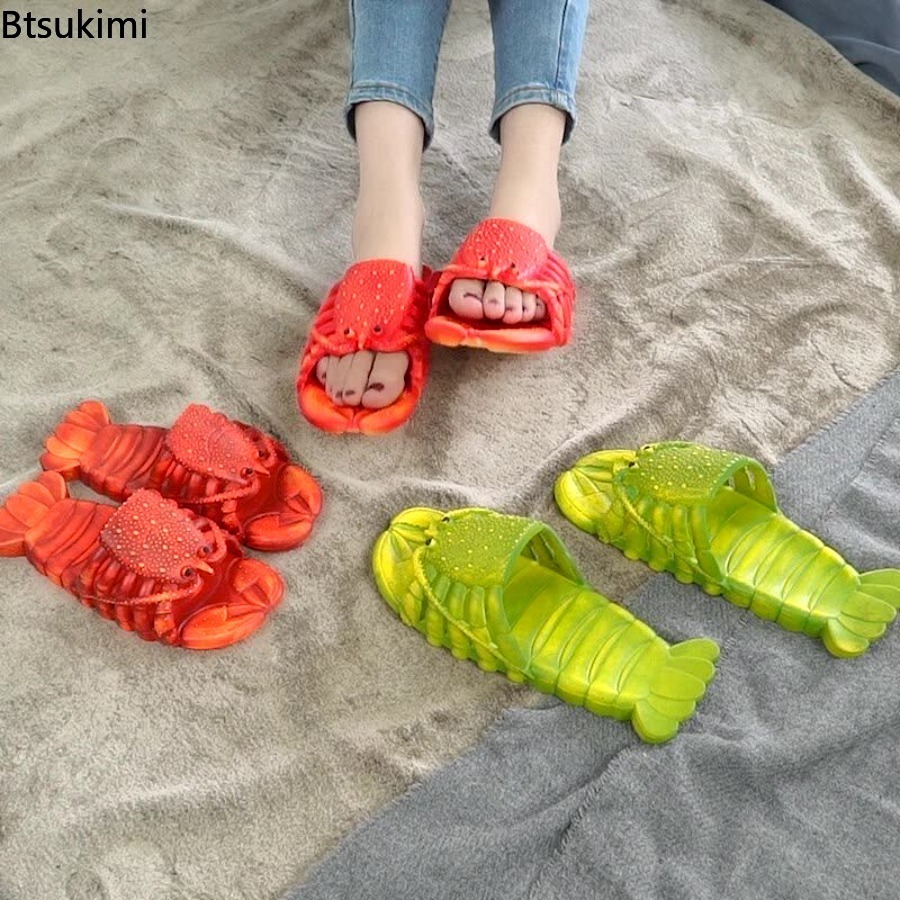 2026年新作 夏用 楽しい漫画風ロブスタースリッパ PVC - Men'S Shoes For Summer のレビューと価格
