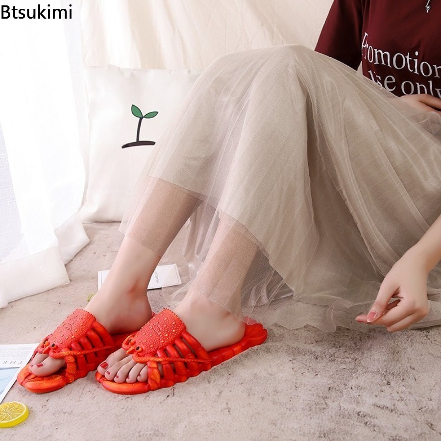 2026年新作 夏用 楽しい漫画風ロブスタースリッパ PVC - Men'S Shoes For Summer のレビューと価格