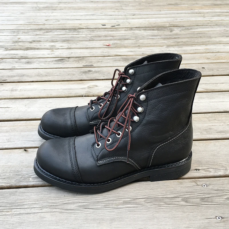 ニューメンズシューズ高級ブランドヴィンテージメンズブーツ牛革 - Men Shoes Brand のレビューと価格