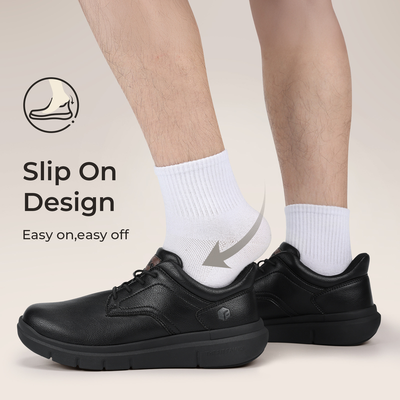 ItVille メンズ ワイド幅 レザー スリップオン カジ - Men'S Shoes For Wide Feet のレビューと価格