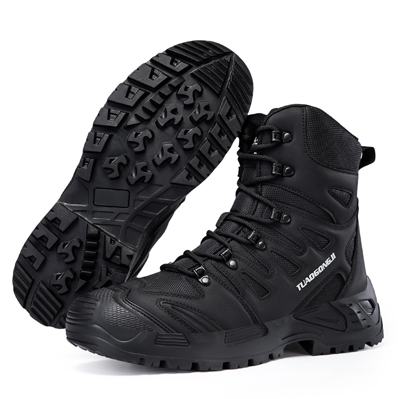 男性の屋外ハイキング戦術ブーツ足首デザートブーツスポーツ登山 - Men'S Shoes Hiking のレビューと価格