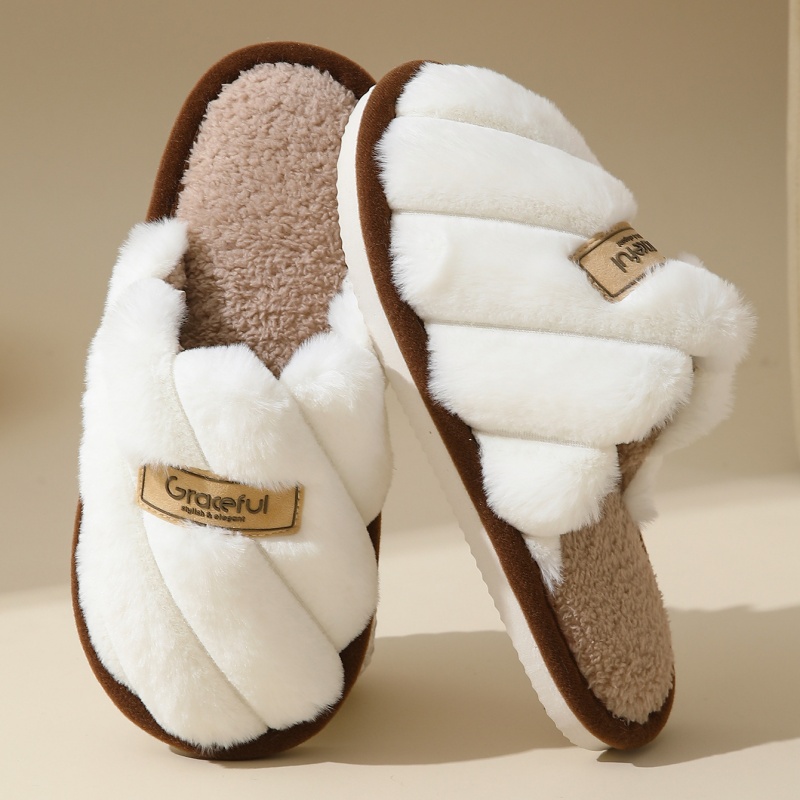 2026年冬用暖かいプラッシュ素材の女性用ソフトスリッパ、男 - Men Shoes For Winter のレビューと価格
