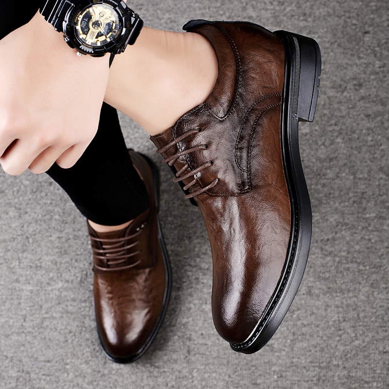 メンズレザーカジュアルシューズ 8cm身長アップ インヒール - Men'S Shoes For Suits のレビューと価格